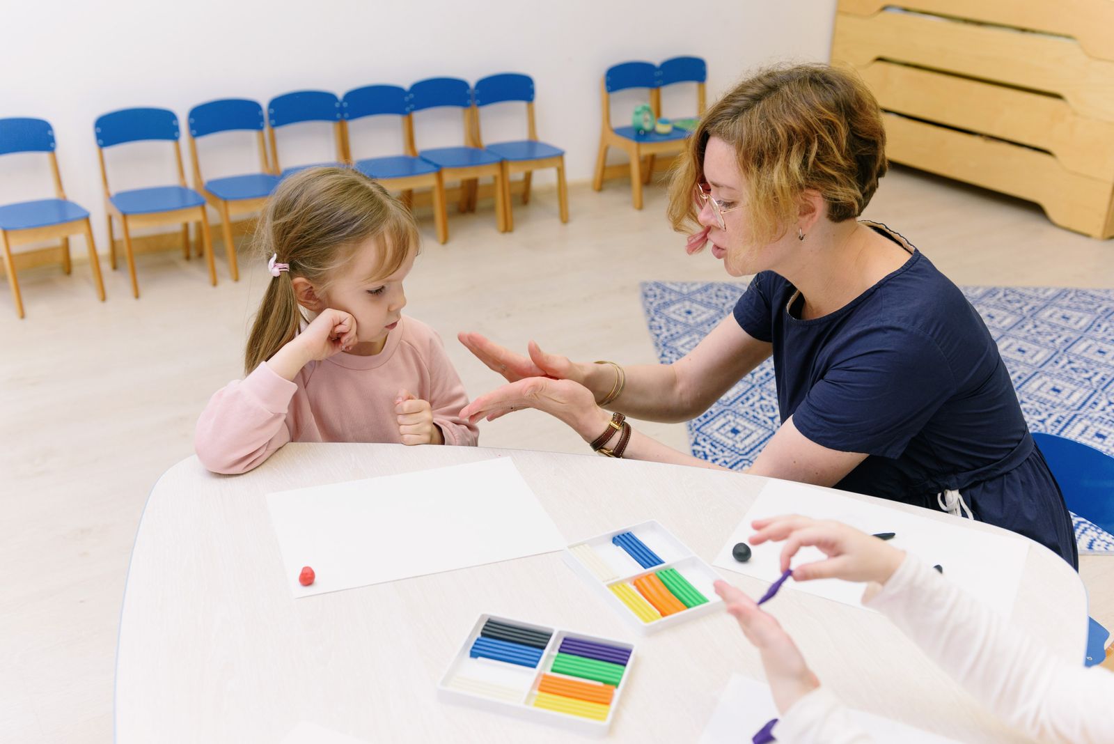 Child practising everyday life skills through guided play